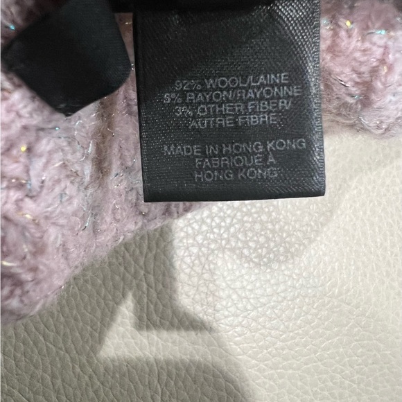 Marc Jacobs Pink Wool Cardigan Cropped Pearl Sz M - Picture 9 of 11